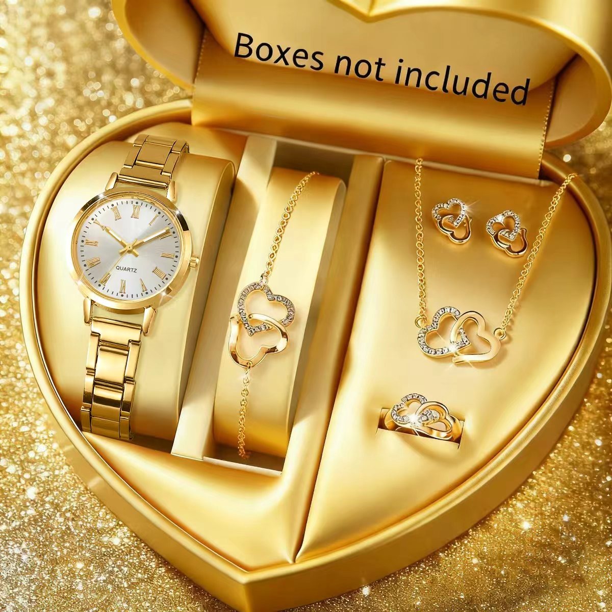 Jewelry Box Organizer Watches - 6PCS Fashion Women's Quartz Watch Rhinestone