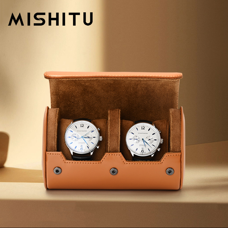 Jewelry Box Organizer Watches - MISHITU 1/2/3-Slot Watch Storage Roll Travel