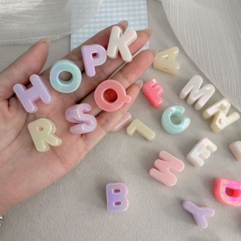 Jewelry Quotes - Candy Color 20mm Iridescent Acrylic Letter