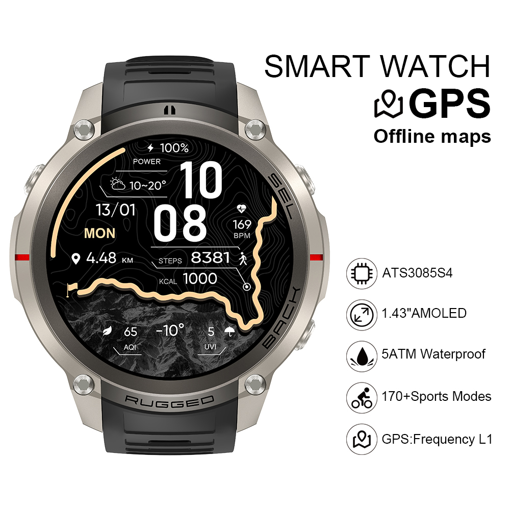 Smartwatch - 2026 DM59 Smart Watch Offline Map