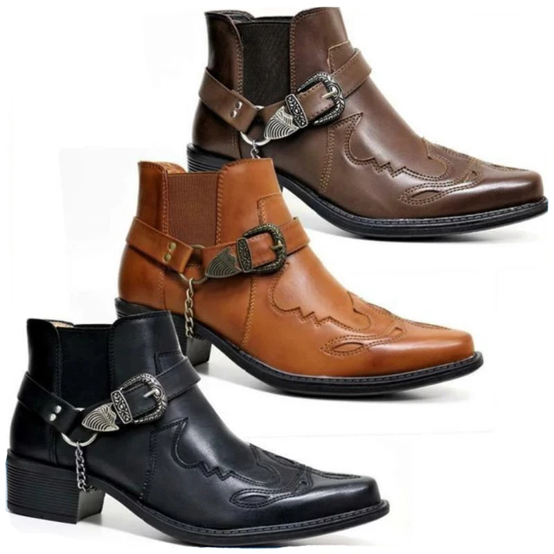 Anklet Foot Chain - Fashion 2026 Men's Vintage Cowboy Boots