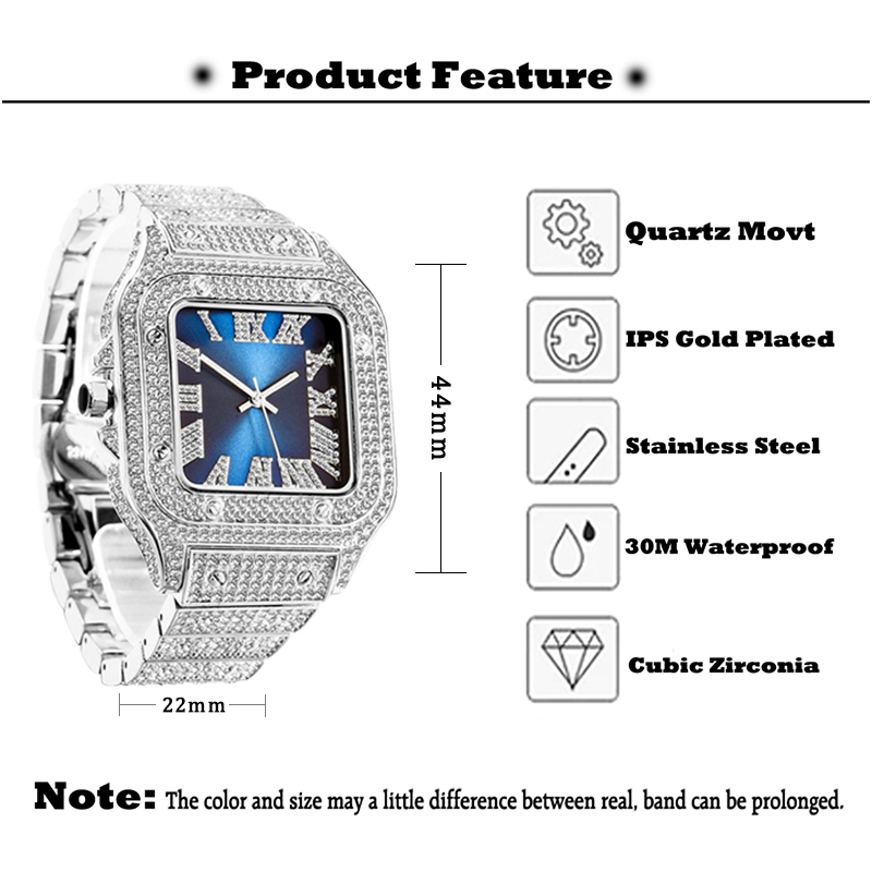 MISSFOX Nam Đồng Hồ Hip Hop Ba - đánh giá và giá Jewelry Type Watches