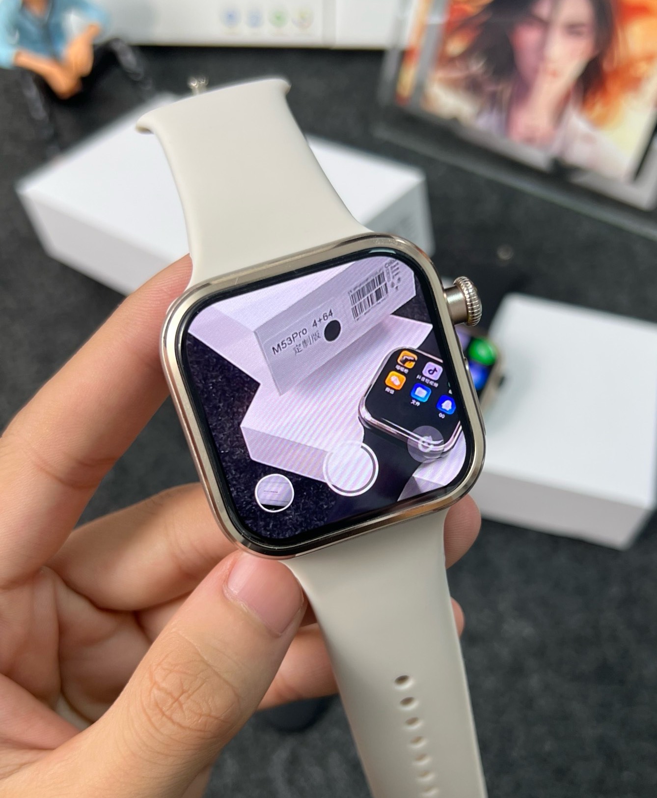 [Wide Screen M53Pro] W527 chip - đánh giá và giá Smartwatch