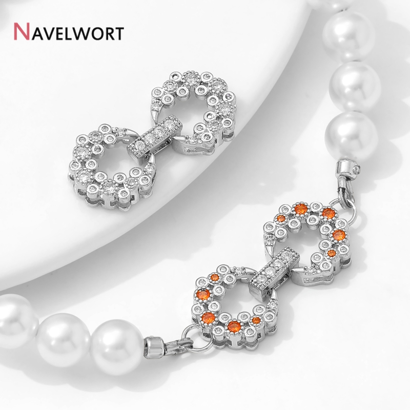 Rhodium Plated Brass Inlaid Zi - đánh giá và giá Pearl Necklace