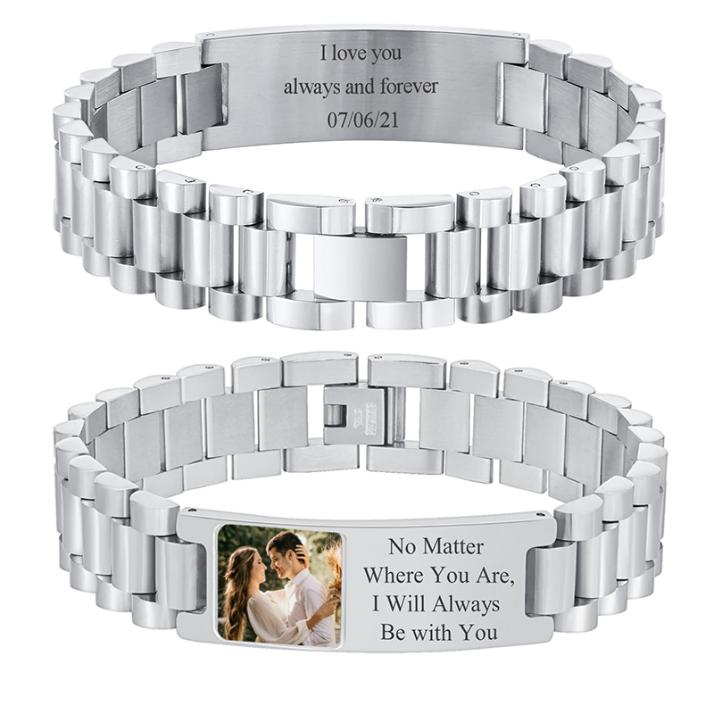 Custom Picture Text Bracelet W - đánh giá và giá Jewelry Type Watches