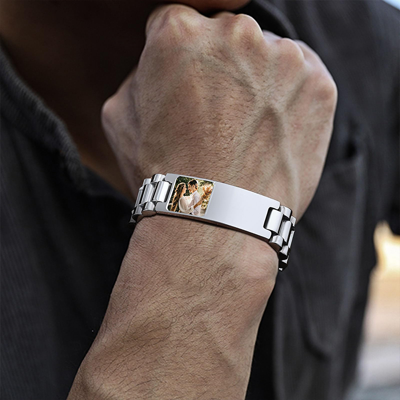 Custom Picture Text Bracelet W - đánh giá và giá Jewelry Type Watches