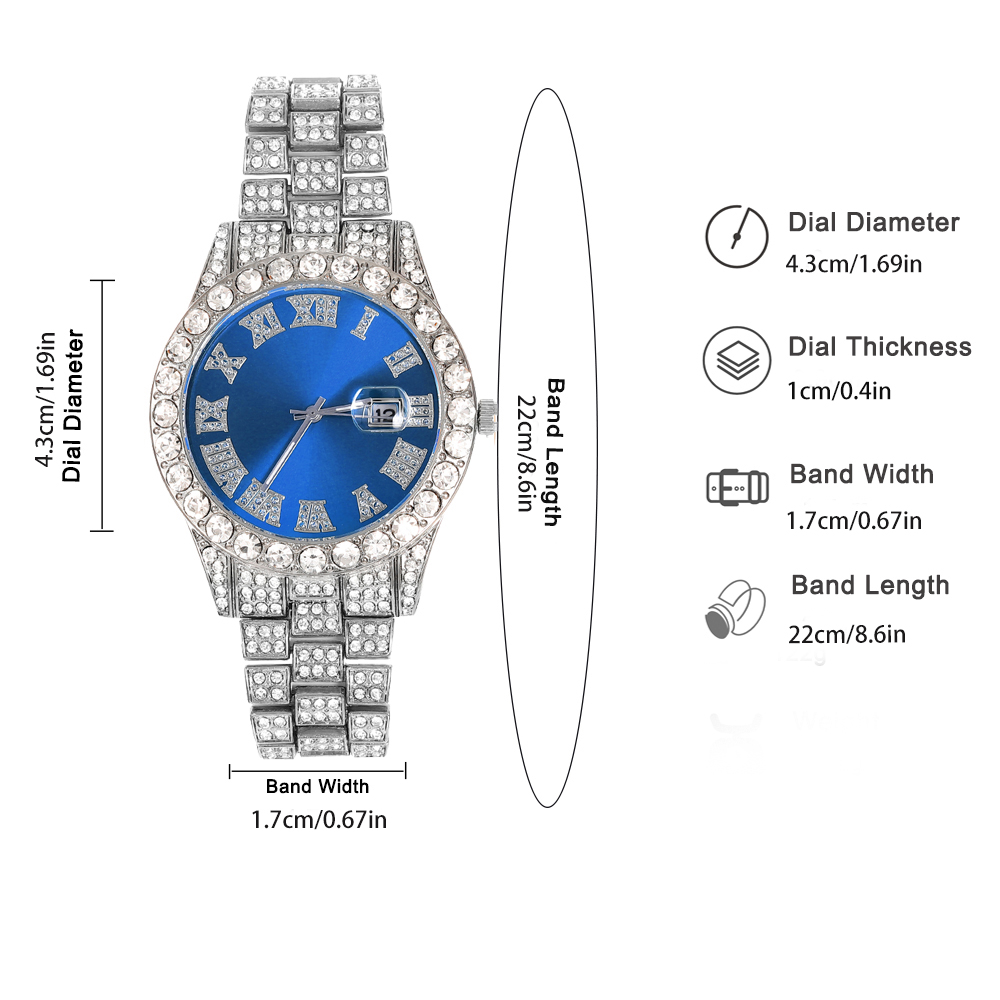 3pcs Hip-hop Watch Jewelry Set - đánh giá và giá Jewelry Type Watches