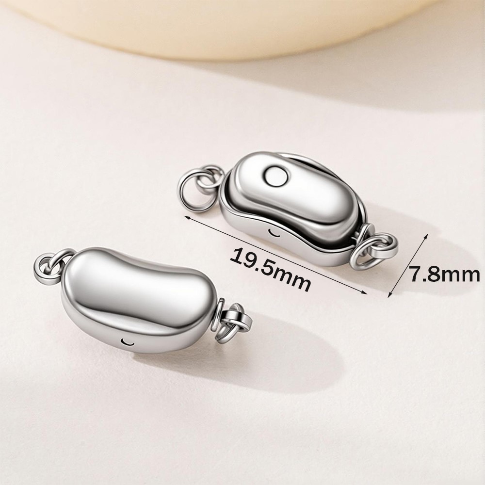 2pcs Stainless Steel Press Buc - đánh giá và giá Pearl Necklace