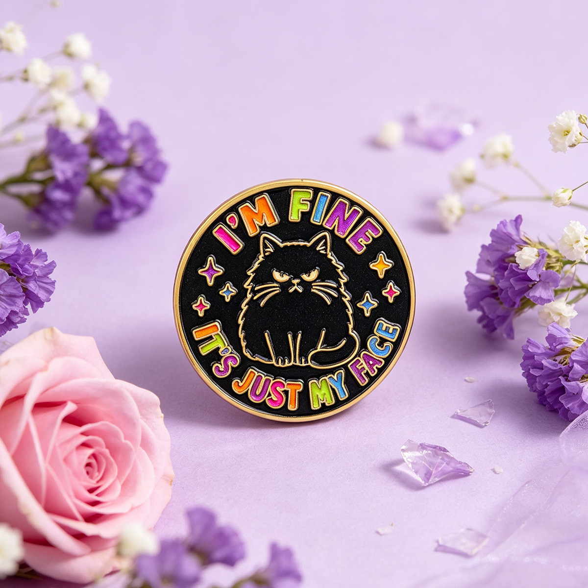 I Love All Cats Quotes Enamel  - đánh giá và giá Jewelry Quotes