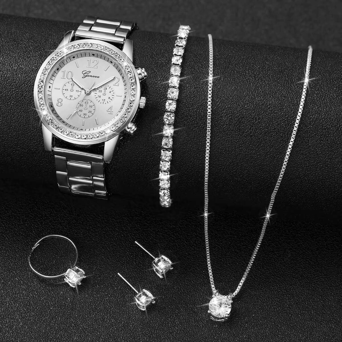 6PCS/Set Fashion Rhinestone Wo - đánh giá và giá Jewelry Box Organizer Watches