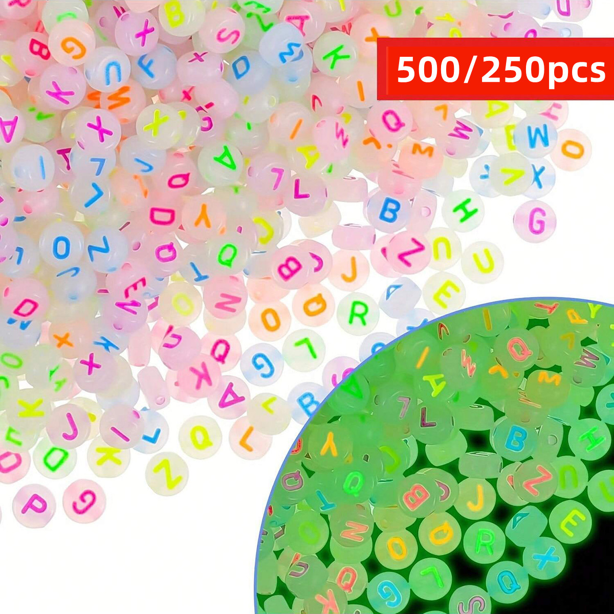 500/250pcs 4*7 mm Glowing Acry - đánh giá và giá Jewelry Quotes