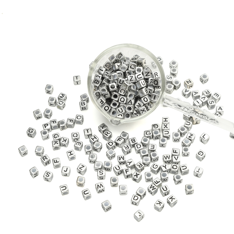 50Pcs 6x6mm Acrylic Letter Dec - đánh giá và giá Jewelry Quotes