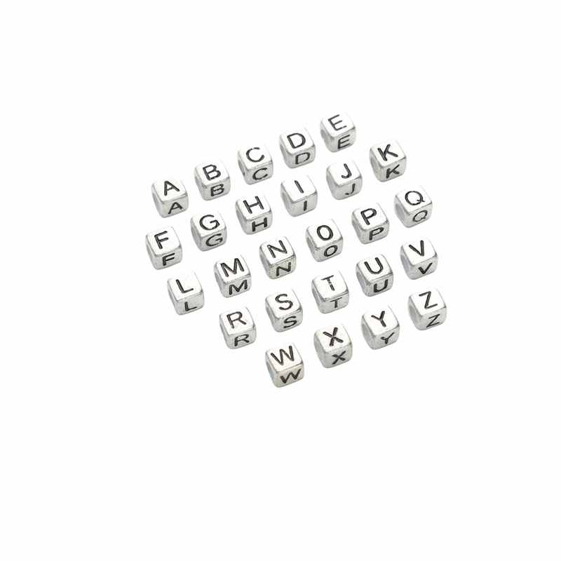 50Pcs 6x6mm Acrylic Letter Dec - đánh giá và giá Jewelry Quotes