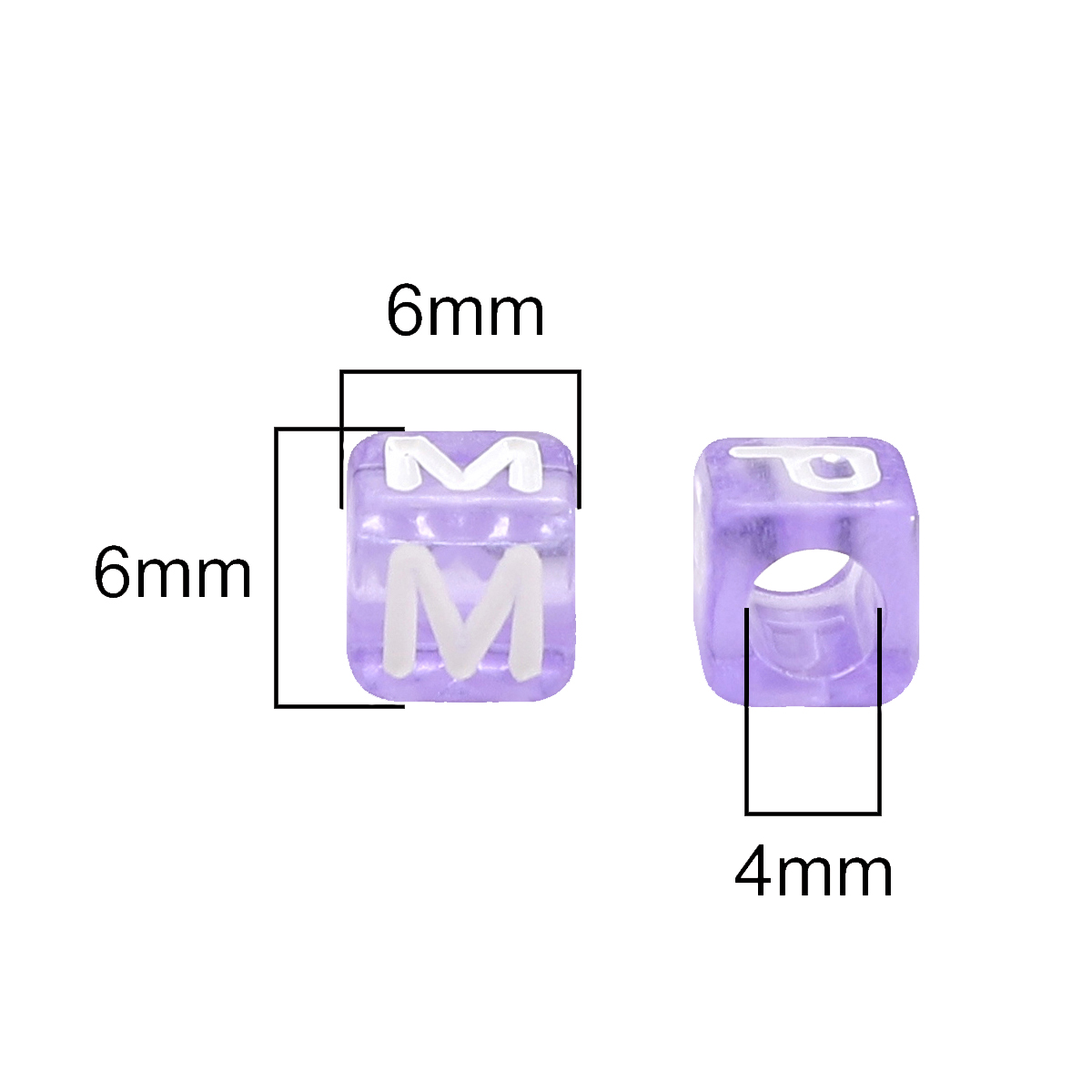 6x6mm Acrylic Translucent Squa - đánh giá và giá Jewelry Quotes