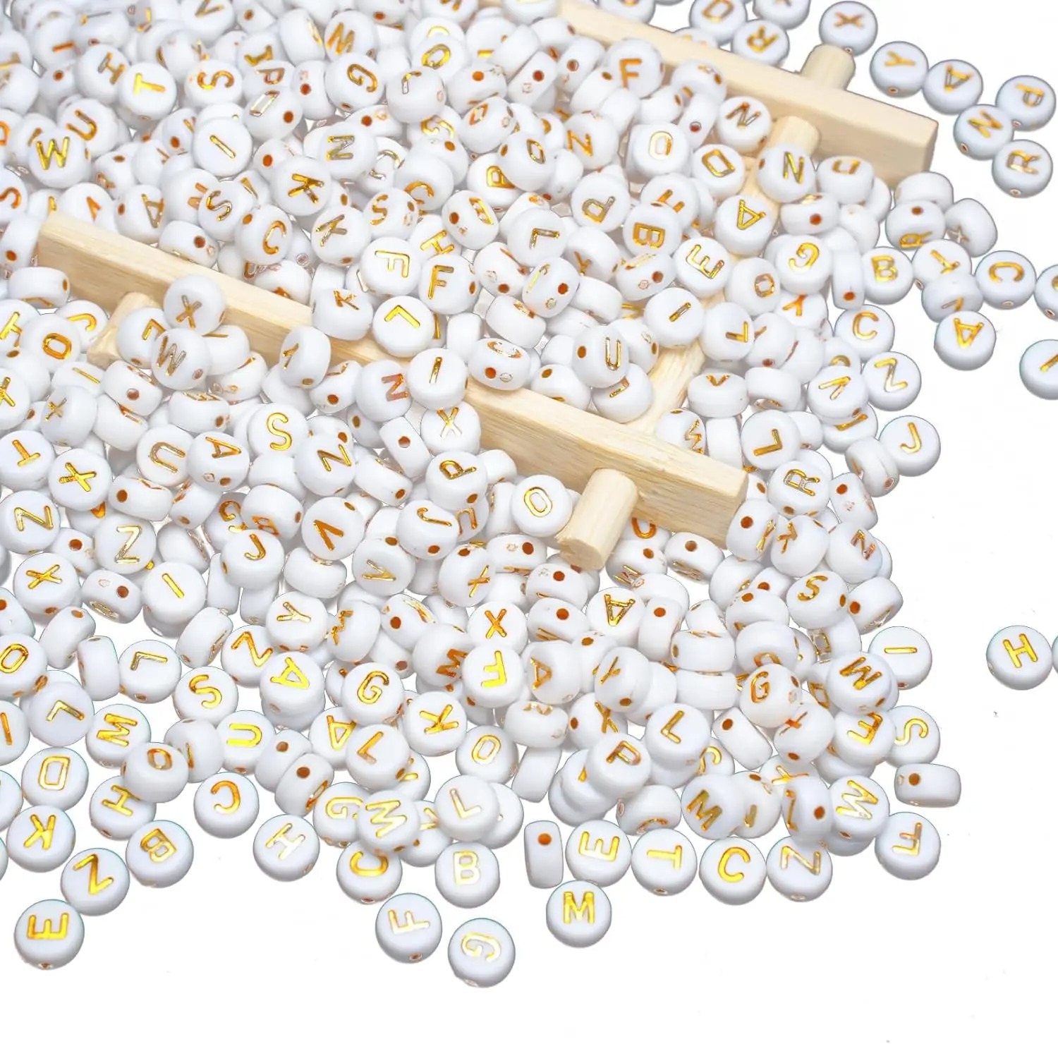 1000 Letter Beads White Circul - đánh giá và giá Jewelry Quotes