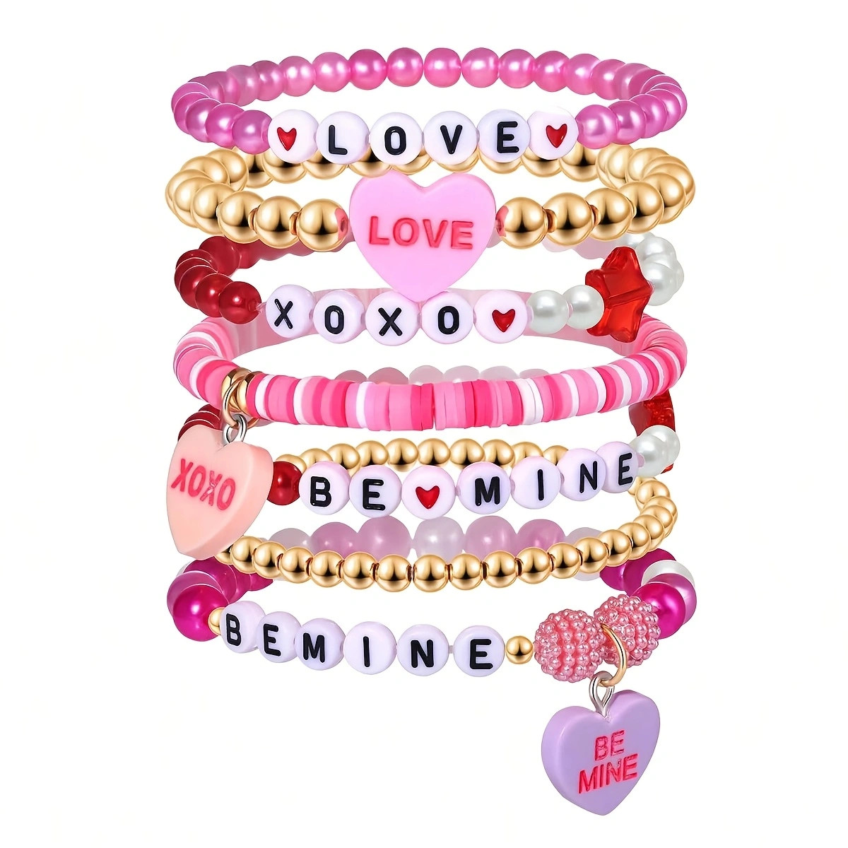 500/250pcs 7mm Pink Letter, Va - đánh giá và giá Jewelry Quotes