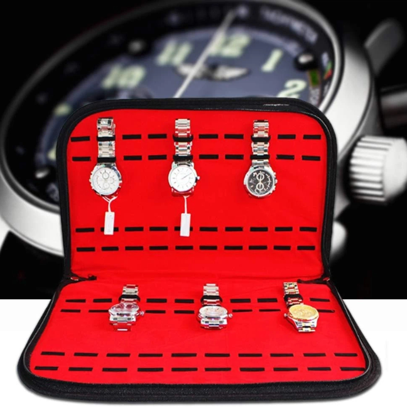 20 Slots Watch Storage Bag Con - đánh giá và giá Jewelry Box Organizer Watches
