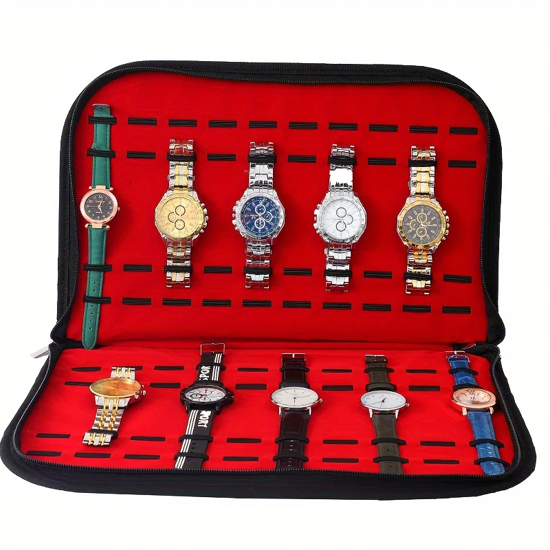 20 Slots Watch Storage Bag Con - đánh giá và giá Jewelry Box Organizer Watches