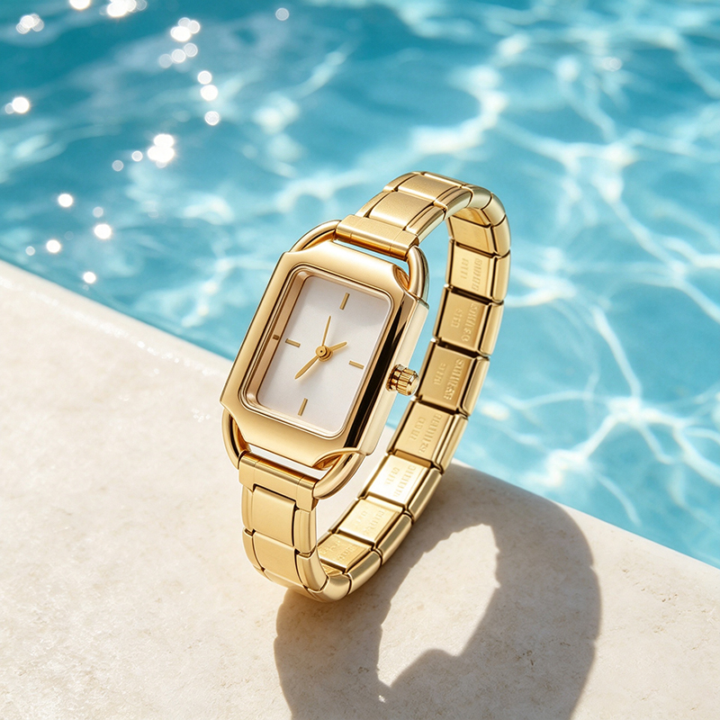 2026 Golden Square Watch Gift  - đánh giá và giá Jewelry Type Watches