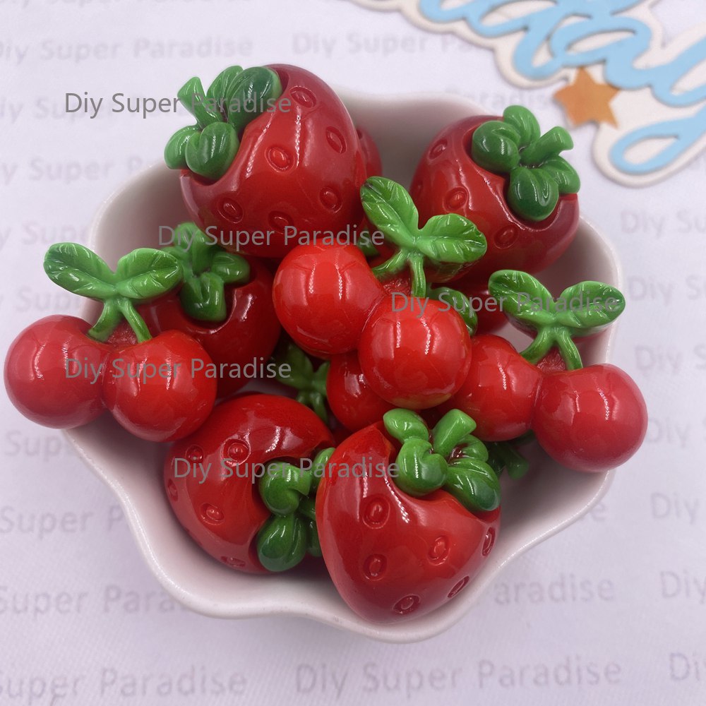 8PCS Resin Kawaii Colorful Red - đánh giá và giá Paradise Jewelry & Watches Llc Photos