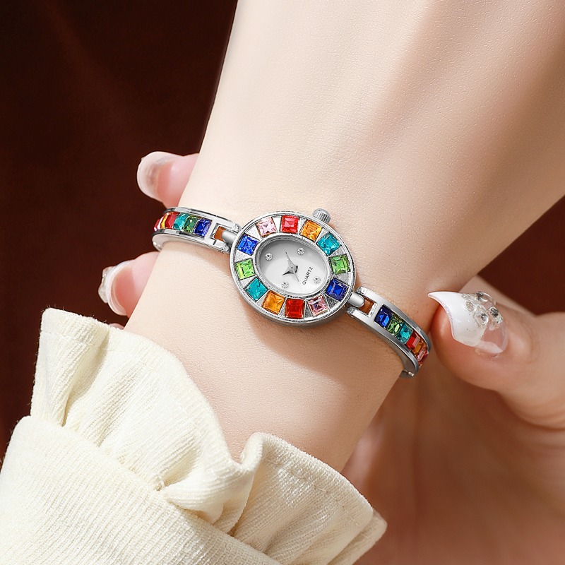2pcs Elegant Colorful Rhinesto - đánh giá và giá Jewelry Box Organizer Watches