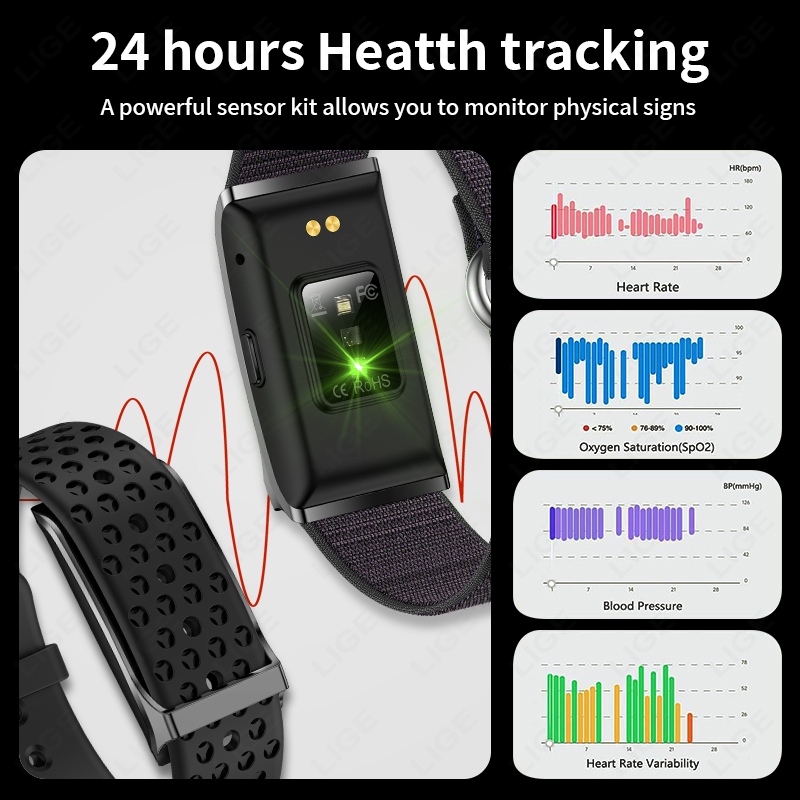 LIGE 100+ Sport Fitness Tracke - đánh giá và giá Smartwatch