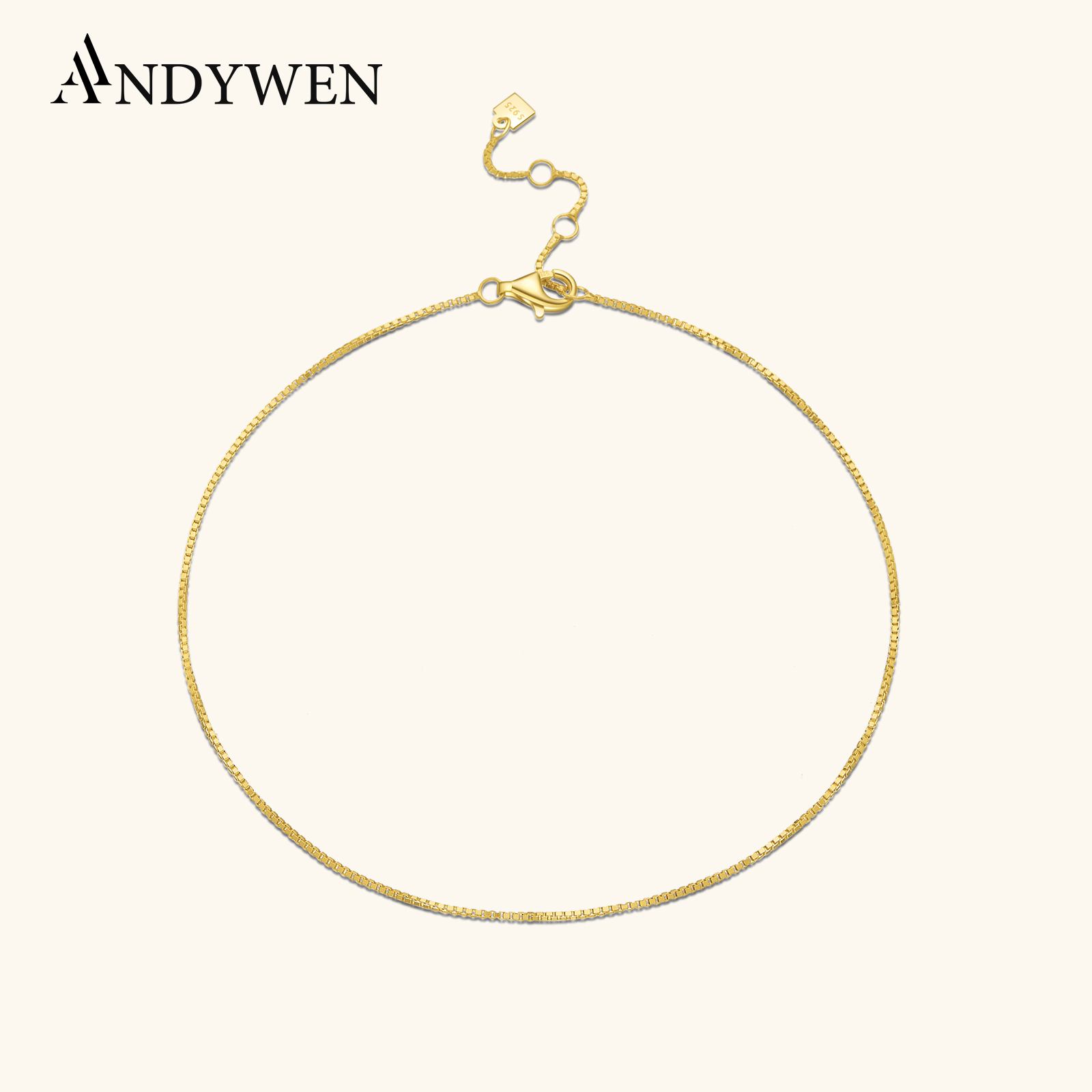 ANDYWEN 925 Sterling Silver Go - đánh giá và giá Anklet Foot Chain