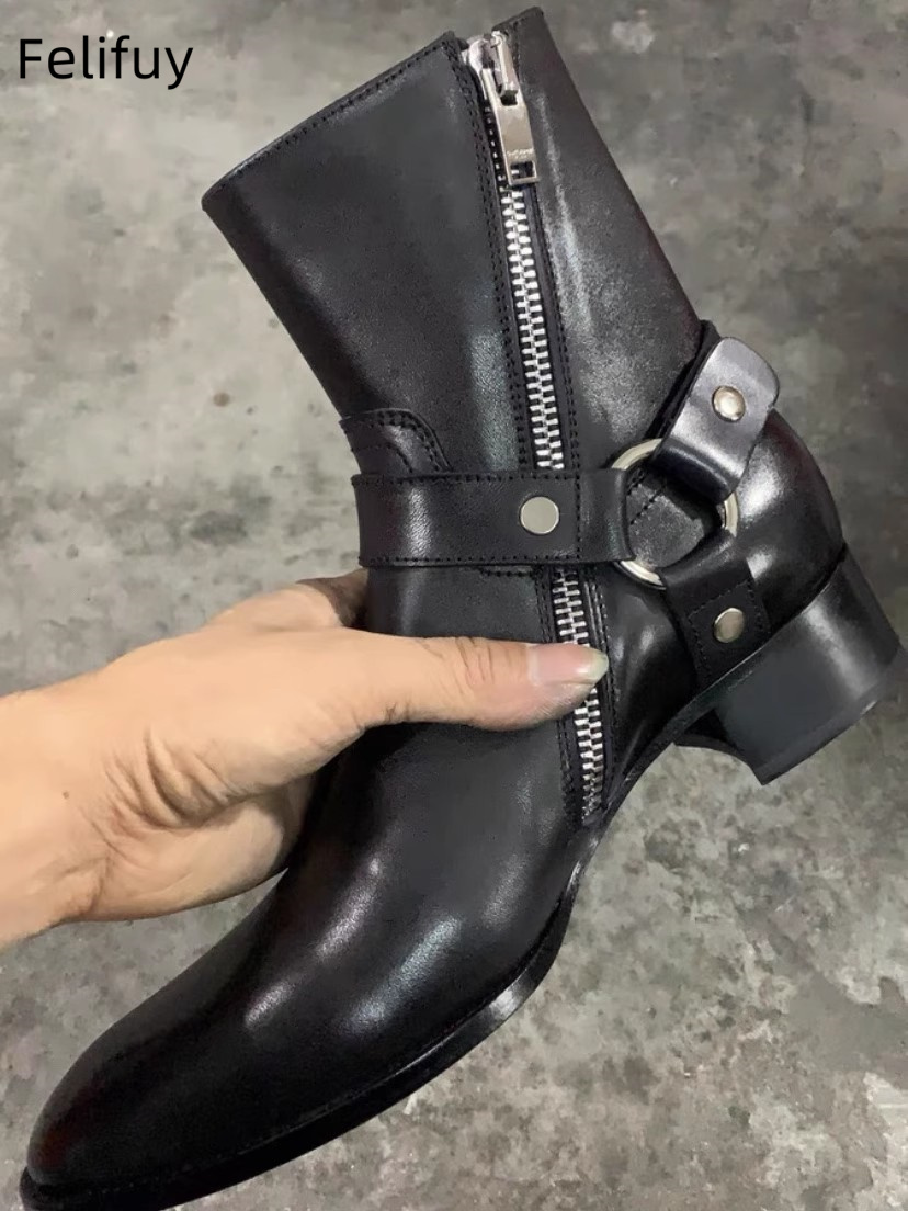 Black Chains Men Chelsea Boots - đánh giá và giá Anklet Foot Chain