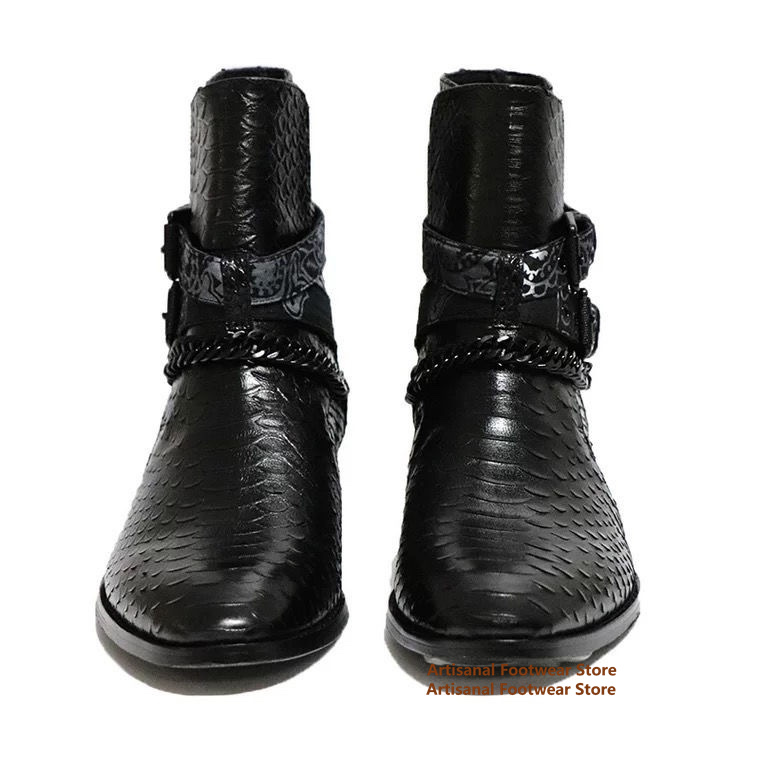 Snake Pattern Chelsea Boots Me - đánh giá và giá Anklet Foot Chain